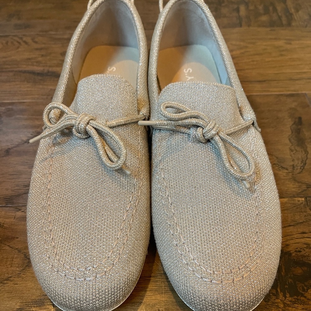Rothy’s Boat Shoe Shimmery Sand - Picture 3 of 6